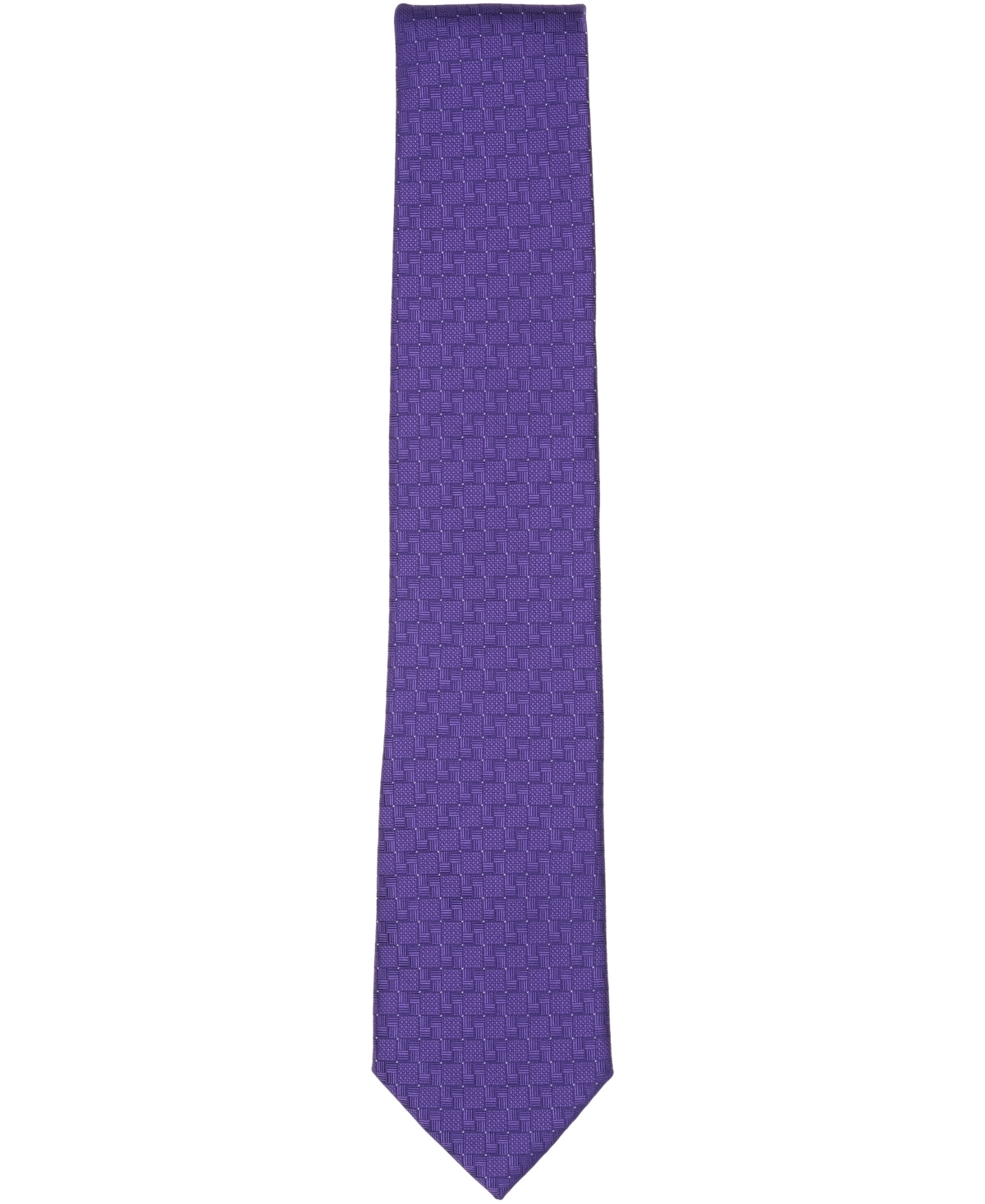 Perry Ellis Portfolio Men's Draughton Geo-pattern Classic Tie In Purple