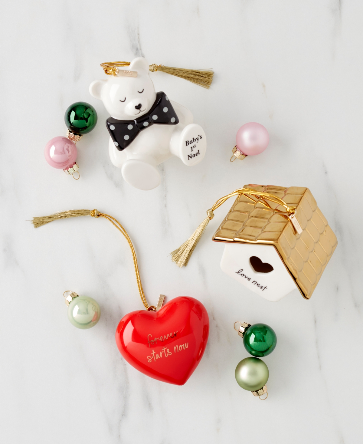 Kate Spade 2025 Be Jolly Our First Christmas Ornament In Red
