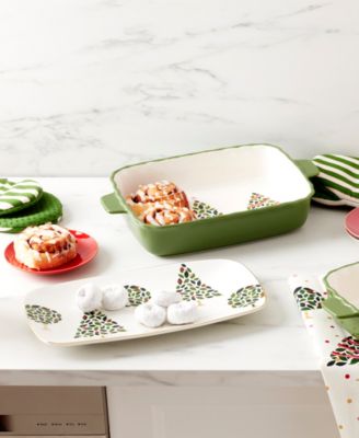 Kate Spade Evergreen Rectangular Scallop Baking Dish