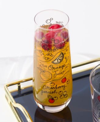 Kate Spade Make Merry Stemless Flutes, Set of 4