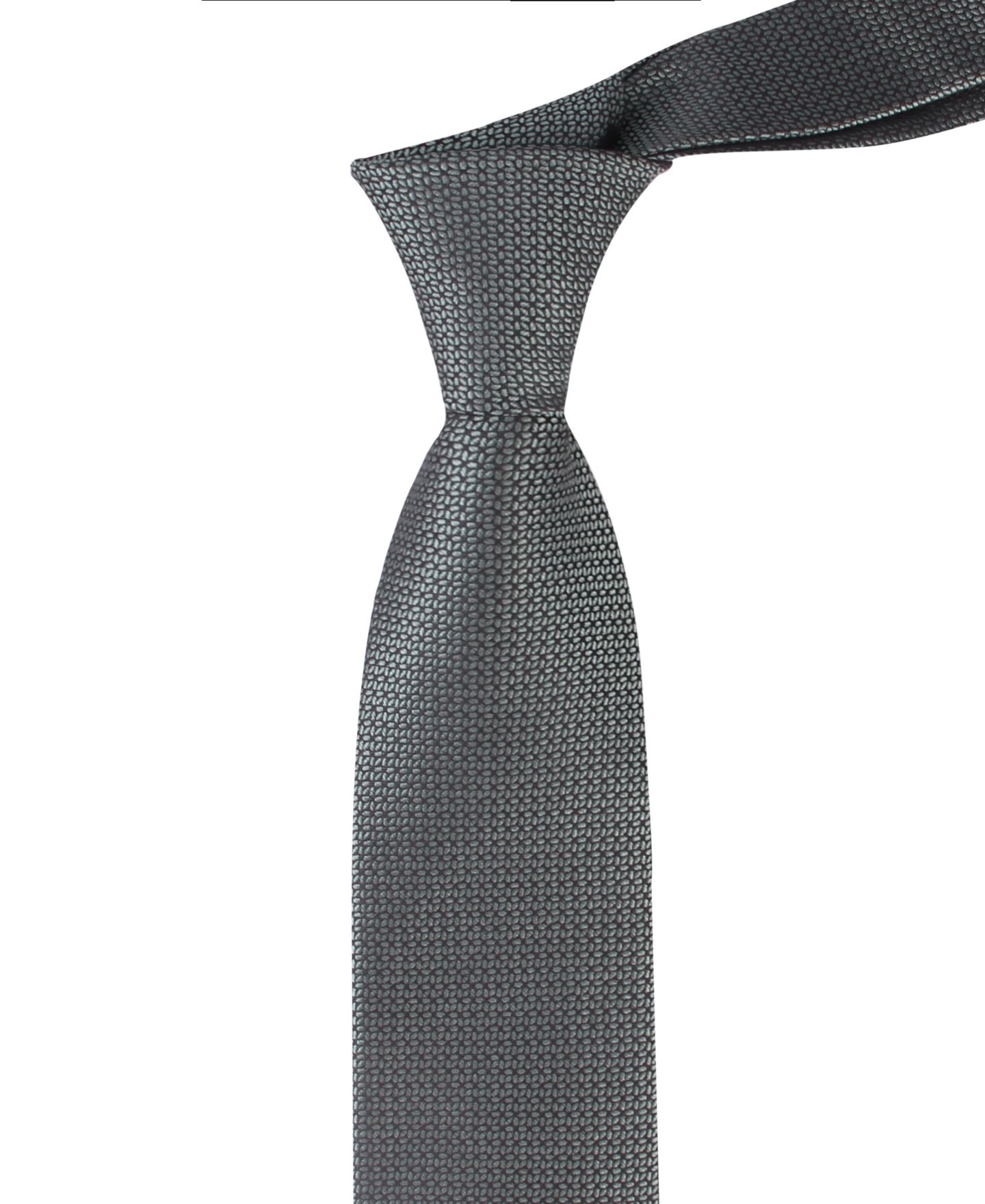 Мужской галстук Calvin Klein Lily Micro Geometric Tie, цвет: Серый — фото 2