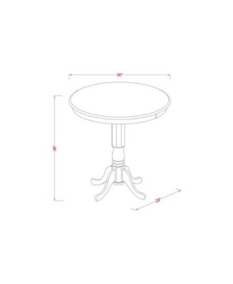 3 Pc counter height set-pub Table and 2 Dining Chairs