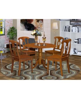5 PC Solid wood Kitchen nook Dining set-breakfast nook and 4 dinette Chairs