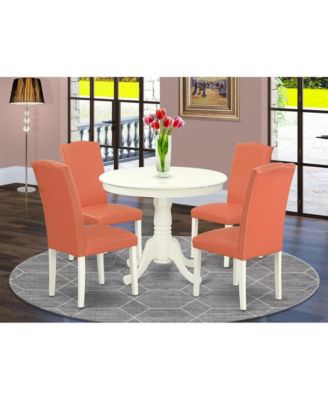 5-piece  wood modern Round Dining Room Set