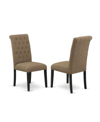 3-piece Mid-century Dining Table and 2 Button-tufted Dining Chairs Dining Room Set