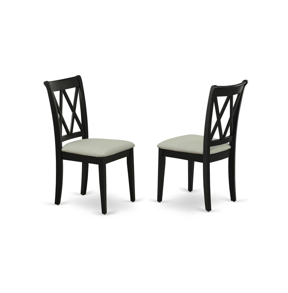 East West Furniture Dining Room Set Black