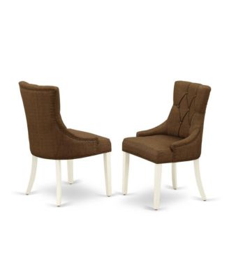 3-Piece Rubberwood, Linen White Finish, Space-Saving Dining Set