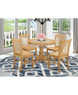 5 PC Dinette Table set - Dining Table for small spaces and 4 Dining room chair