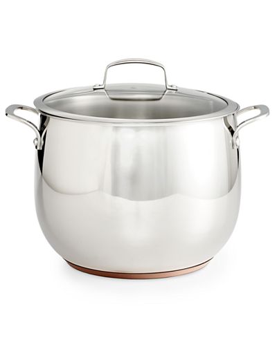 Belgique Copper Bottom 12-Qt. Stockpot with Lid, Only at Macy's