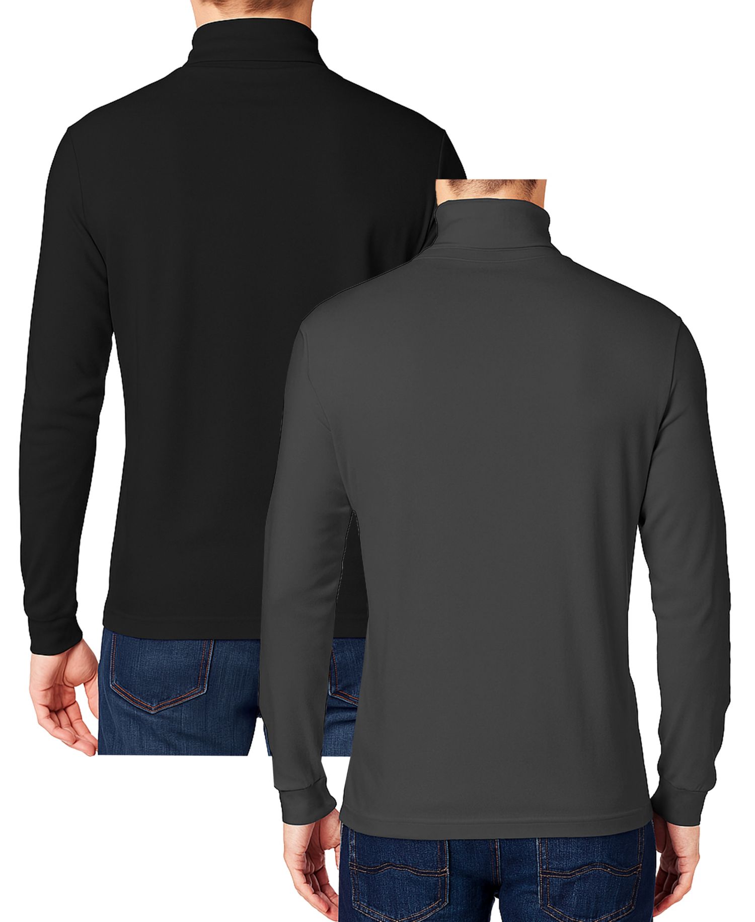 Men's 2-Pack Long Sleeve Turtle Neck T-Shirt