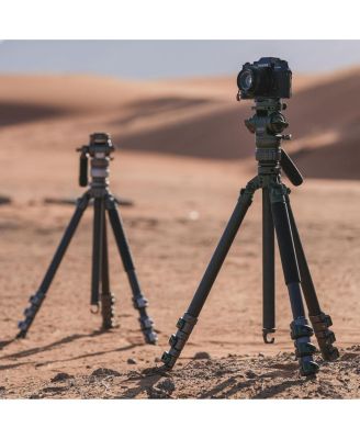  Travel Video Fluid Head with 3-Stage Carbon Fiber Tripod Legs