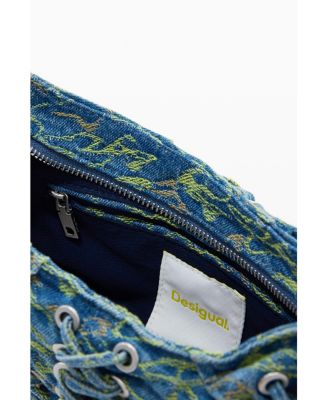 Women's Medium braided denim bag