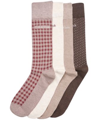 Men's 4-Pack Dress Crew Socks