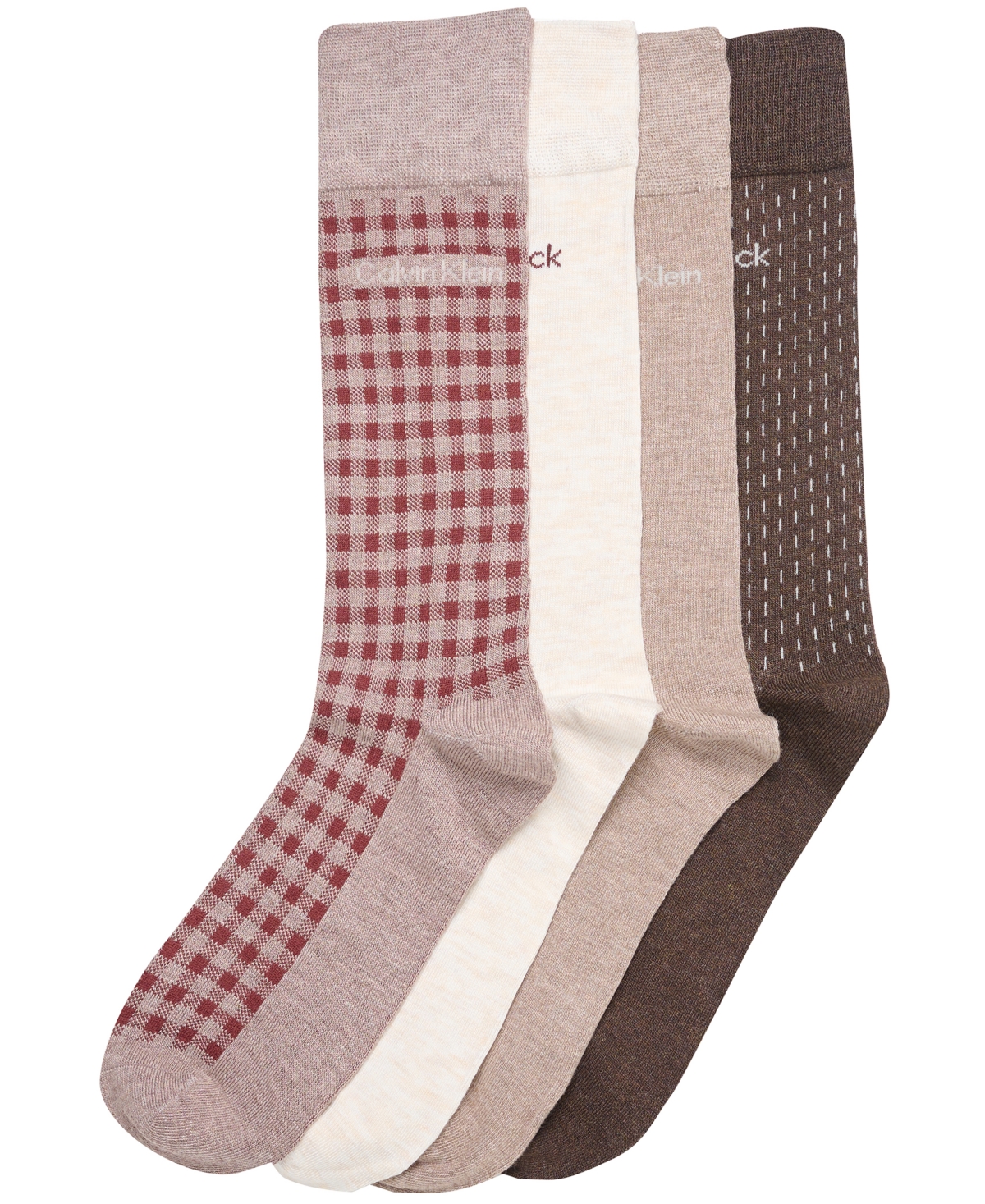 Calvin Klein Men's 4-Pack Dress Crew Socks