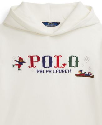 Girls' 7-16 Logo Embroidered Long-Sleeve Hoodie