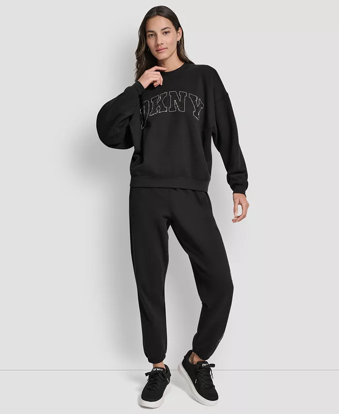 Women's Exploded Rhinestone Varsity Logo Sweatshirt - thumbnail 10