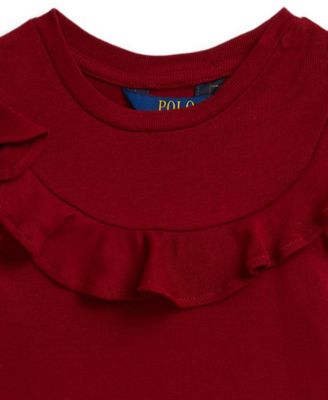 Girls 2T-6X Ruffled Long Sleeve Dress