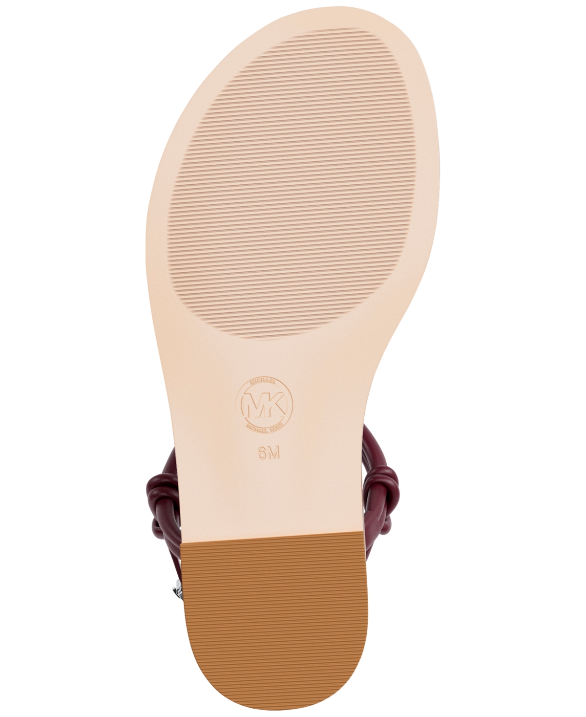 Michael Kors Michael  Women's Astra Thong Slingback Sandals In Burgundy