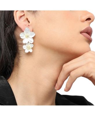 Maxi Floral Drop Earrings