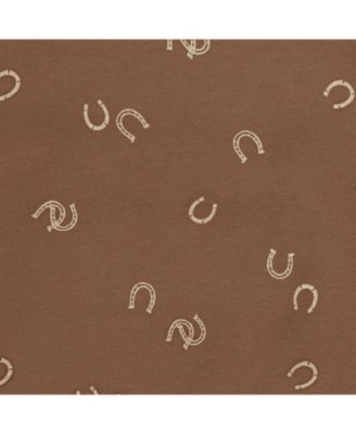 Toddler Boys 2-Piece Fleece Outfit Set, Brown Horseshoe