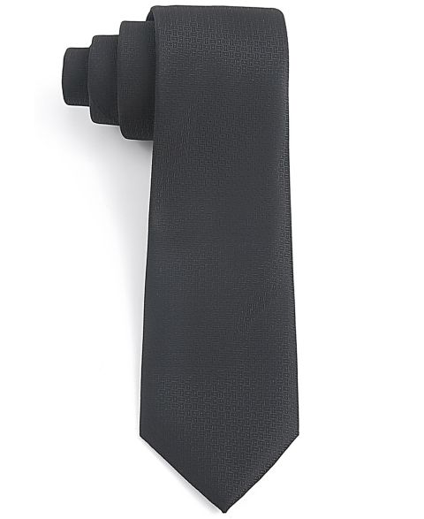 Мужской галстук Tom Baine Grid Classic Tie, цвет: Чёрный