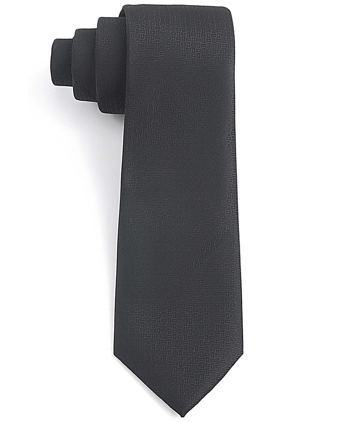 Tom Baine Men's Grid Classic Tie In Gray