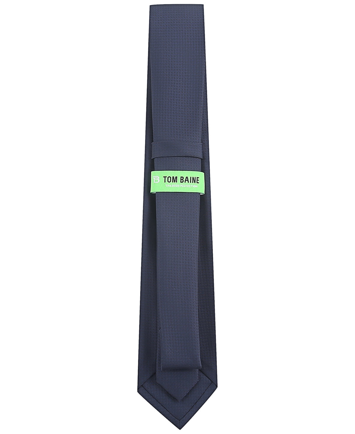 Tom Baine Men's Classic Micro Grid Tie In Blue