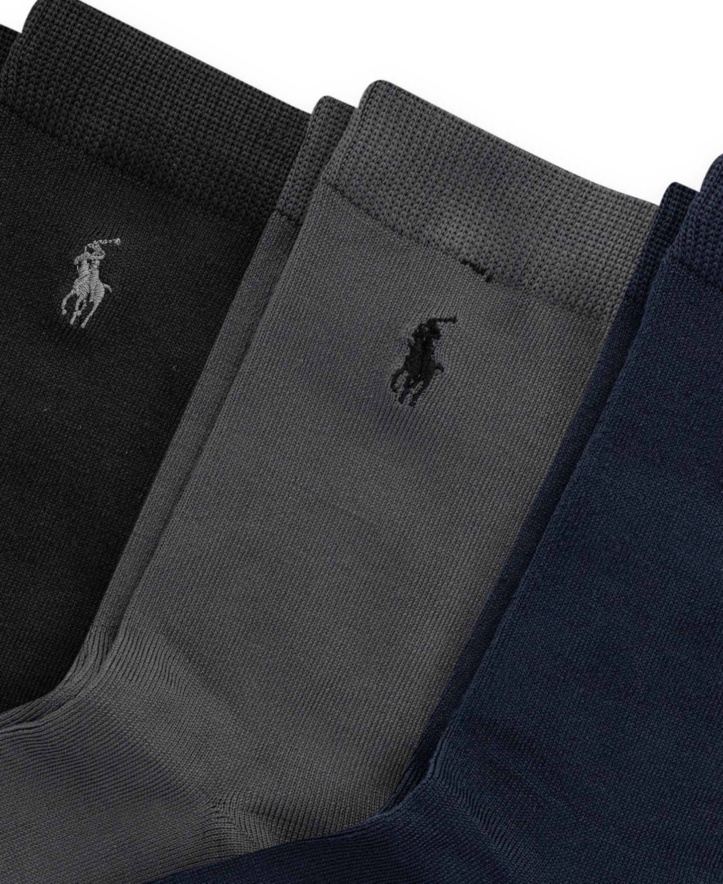 Носки, средней высоты, 3 шт. — Polo Ralph Lauren, цвет: Тёмно-синий — фото 3