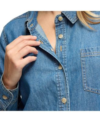 Maternity Ingrid + Isabel Denim Button Down Shirt