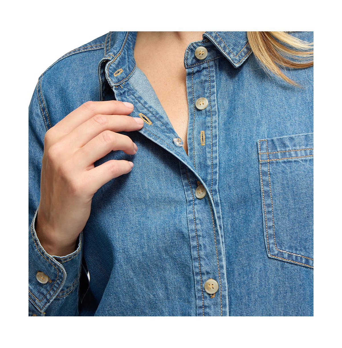 Ingrid + Isabel Denim Button Down Shirt