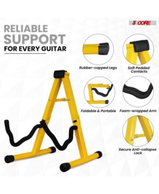 Guitar Stand 2PC A Frame w Soft Foam Arm Non Slip Rubber for Acoustic Electric Bass