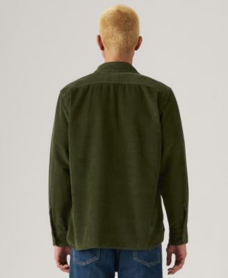 Men's Relaxed-Fit Long-Sleeve Button-Front Worker Shirt