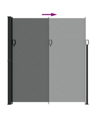 Retractable Side Awning Anthracite