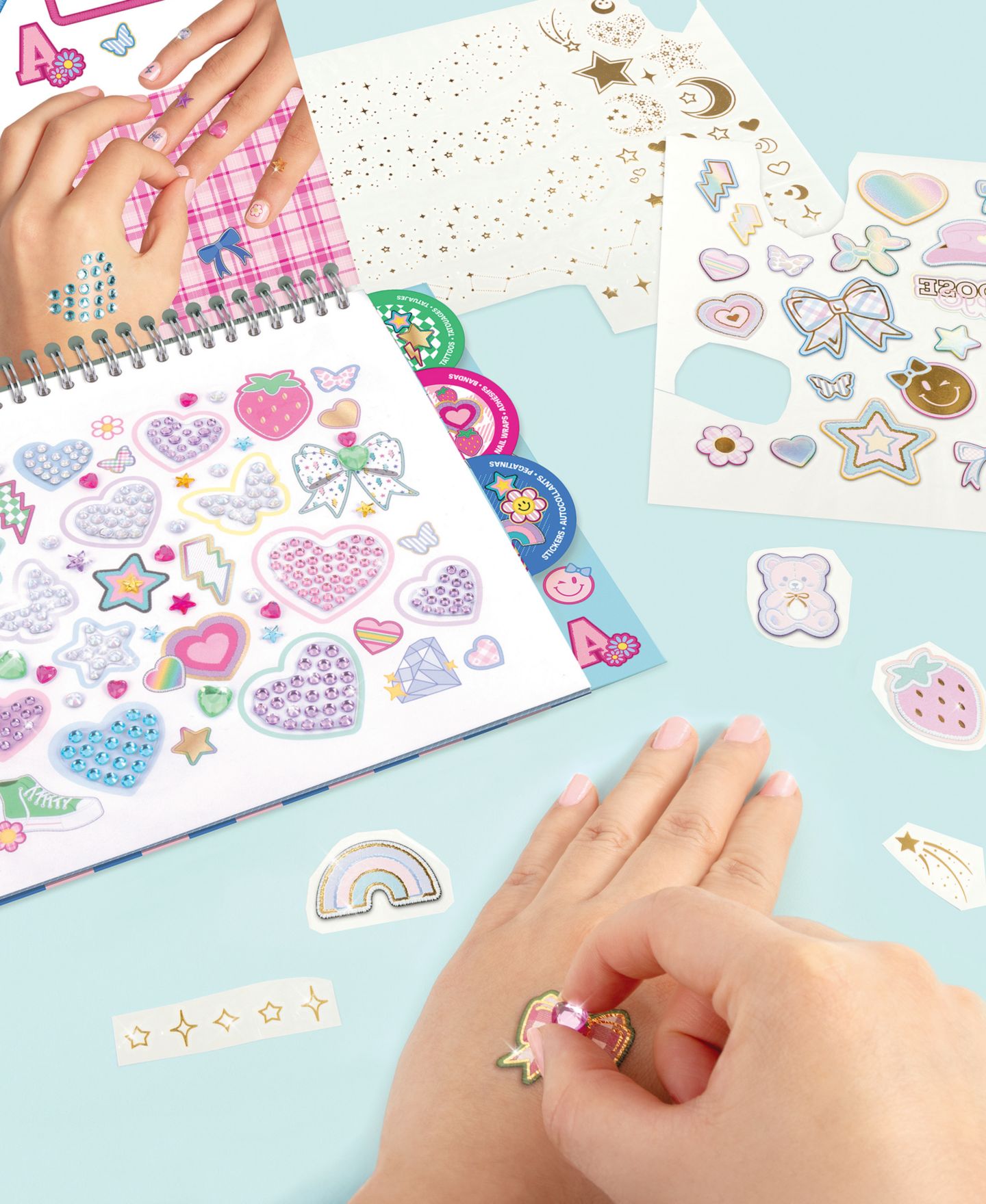 Детская игрушка Make It Real Bejeweled Temporary Tattoo Activity Book, Ages 8+, цвет: Разноцветный — фото 5
