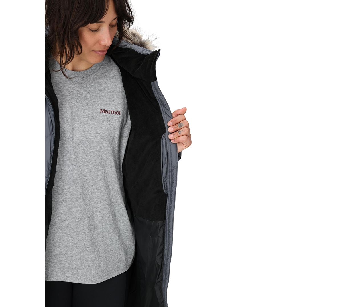 Marmot Women's Montreaux Winter Coat In Gray