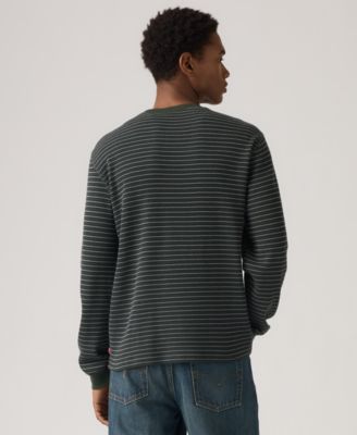 Men's Waffle Knit Thermal Long Sleeve T-Shirt