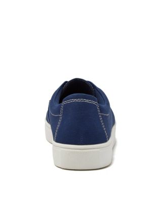 Men's Moc Toe Canvas Lace Up Sneakers