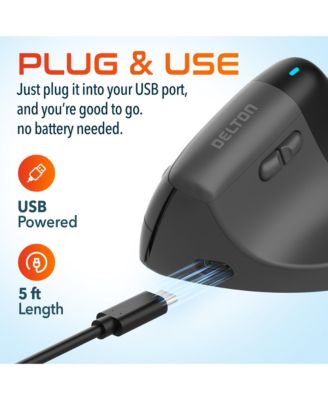 S38 Wired Ergonomic Mouse