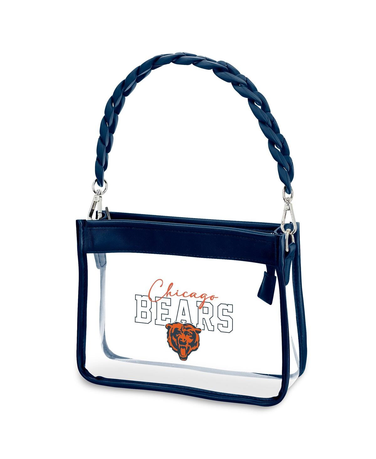 Wear By Erin Andrews Chicago Bears Plastic Chain Mini Crossbody In Blue