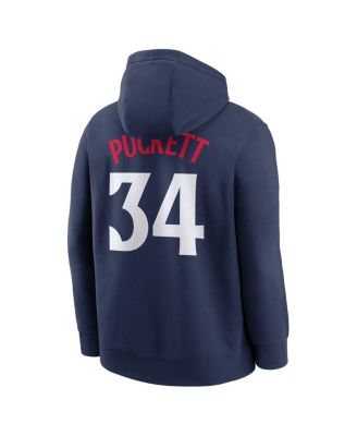 Men's Kirby Puckett Navy Minnesota Twins Player Name Number Club Pullover Hoodie