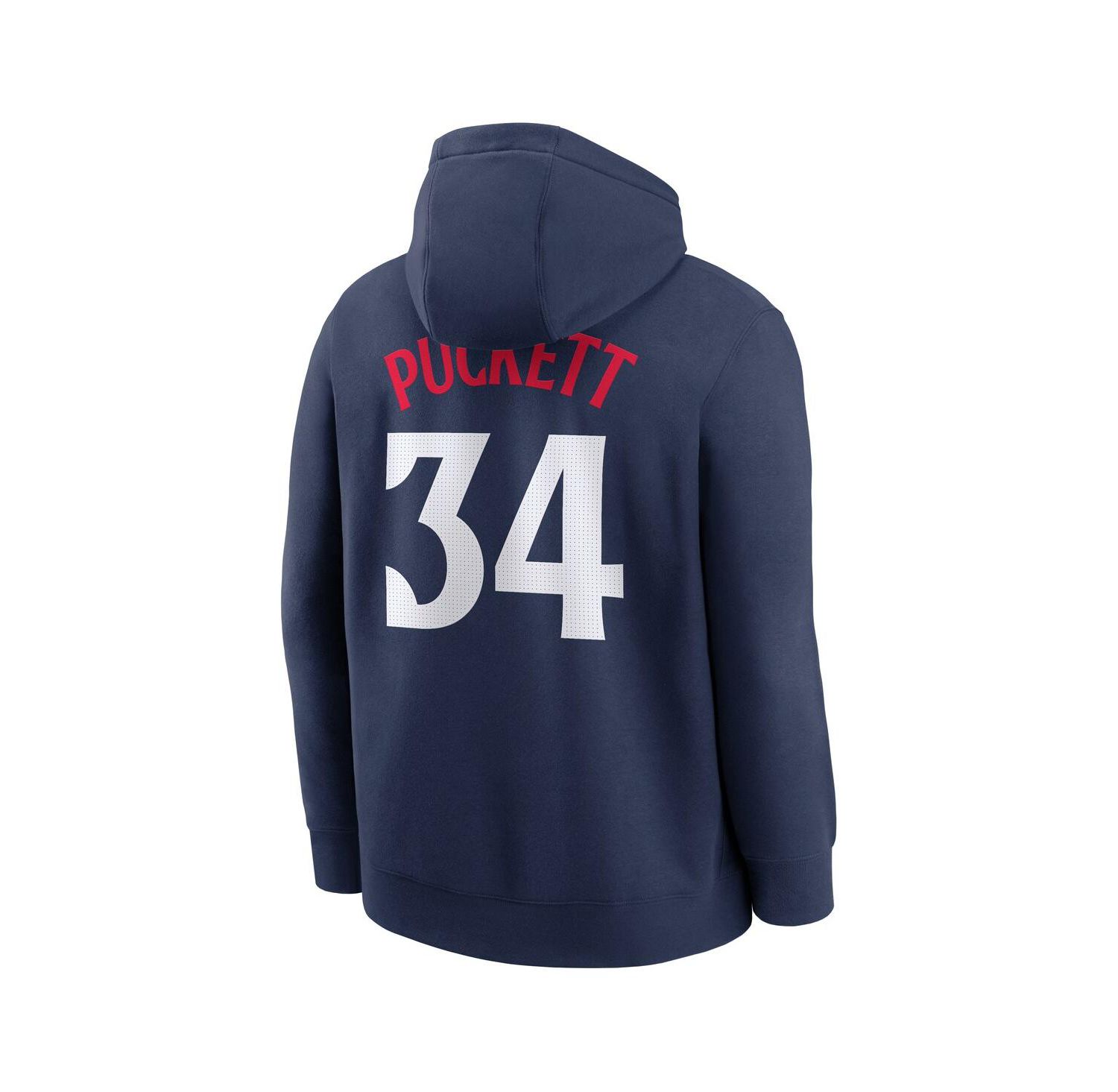 Men's Kirby Puckett Navy Minnesota Twins Player Name & Number Club Pullover Hoodie