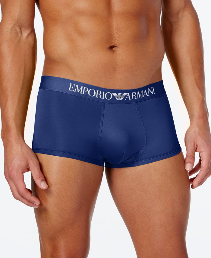 Emporio Armani Men's Microfiber Trunk & Reviews - Underwear & Socks - Men -  Macy's