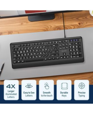 KB20 Backlit Large Key Keyboard (DBKBG20)
