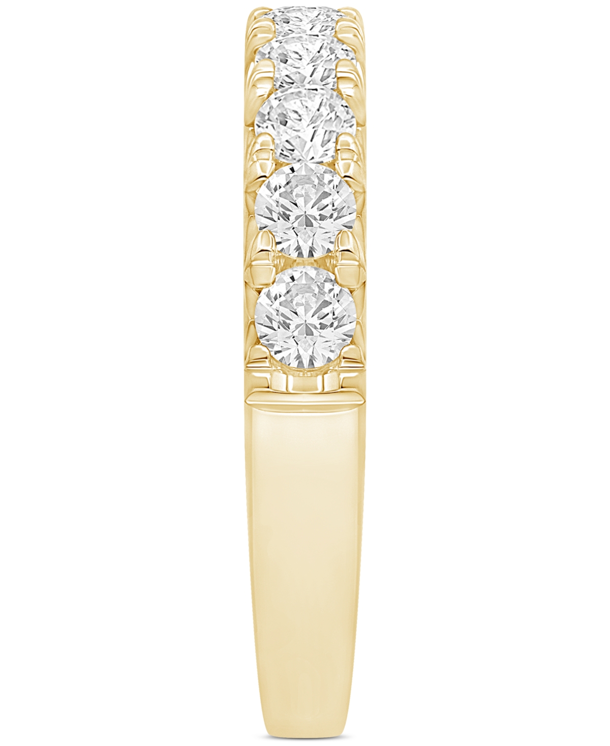 Macy's Lab Grown Diamond Ring (1 Ct. T.w.) In 14k White Or Yellow Gold In Gold