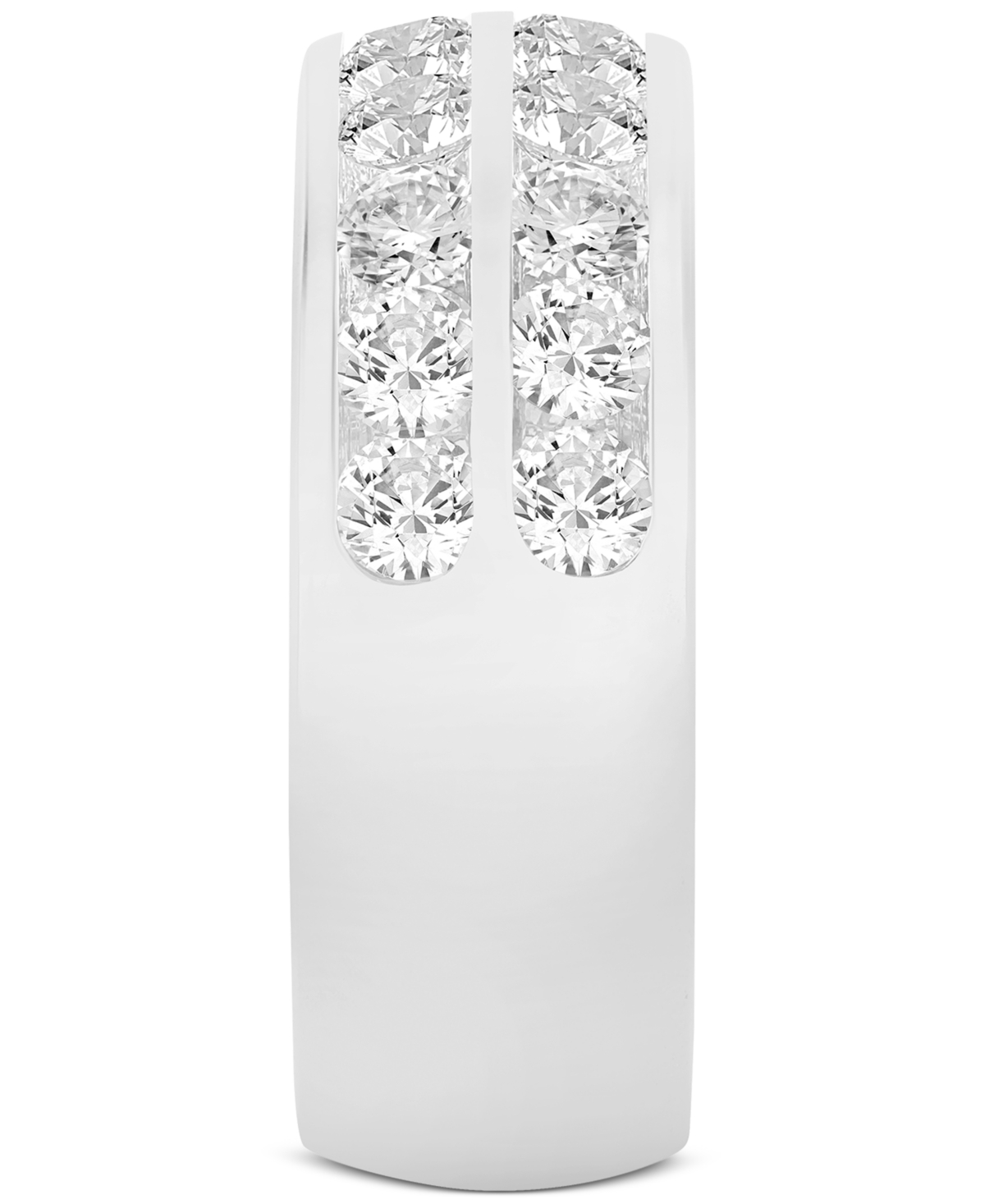 Macy's Lab Grown Diamond Ring (2 Ct. T.w.) In 14k White Or Yellow Gold In White