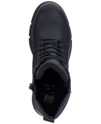 Women's Marley Lug Sole Lace Up Combat Booties