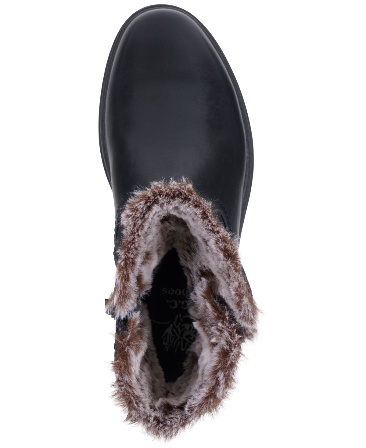 Gc Shoes Martin Faux Fur Lined Bootie In Black