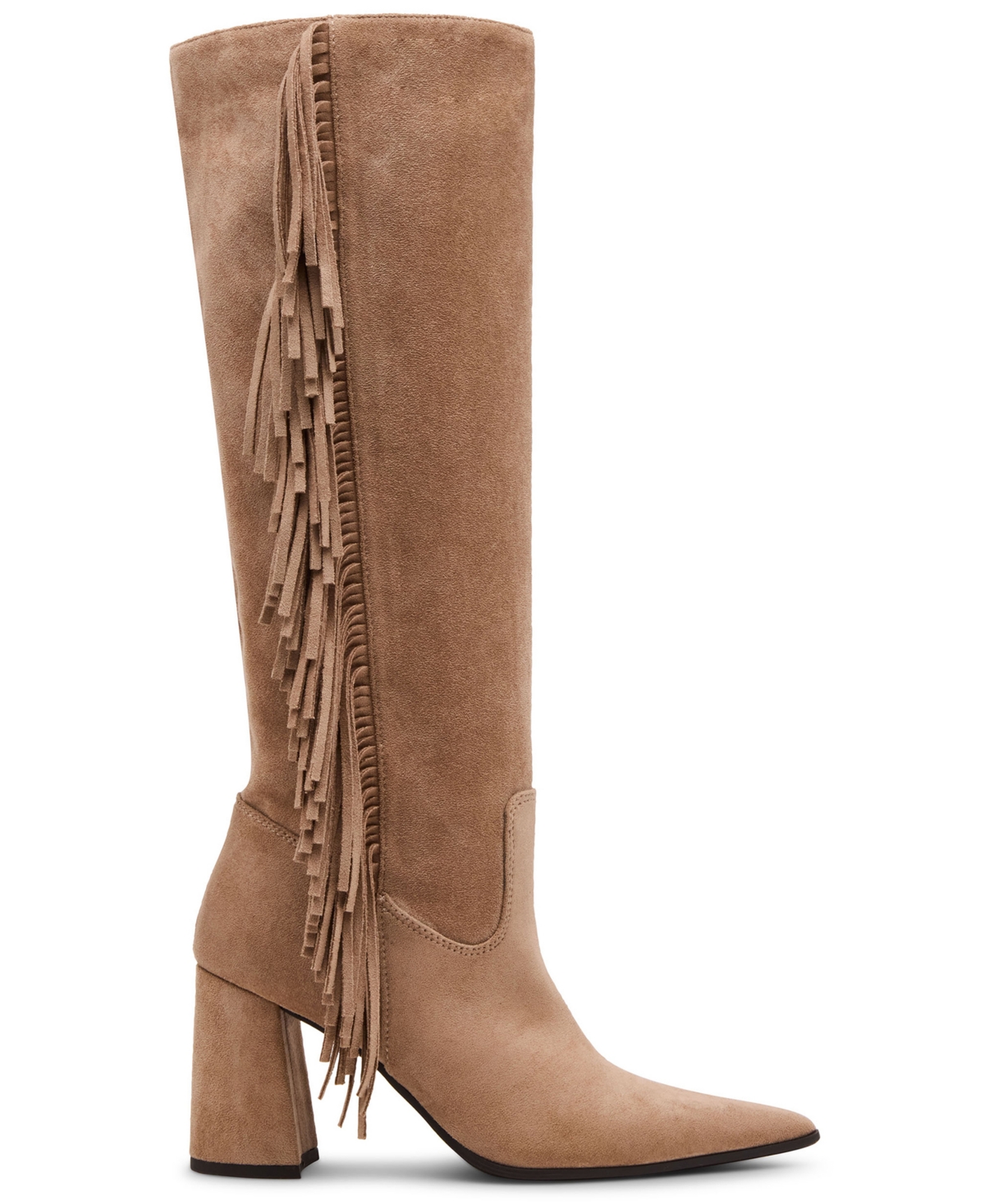 Madden Girl Women's Shakke Knee-High Fringe Dress Boots