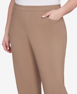 Plus Size Vienna Smooth Front Easy Fit Short Length Pant