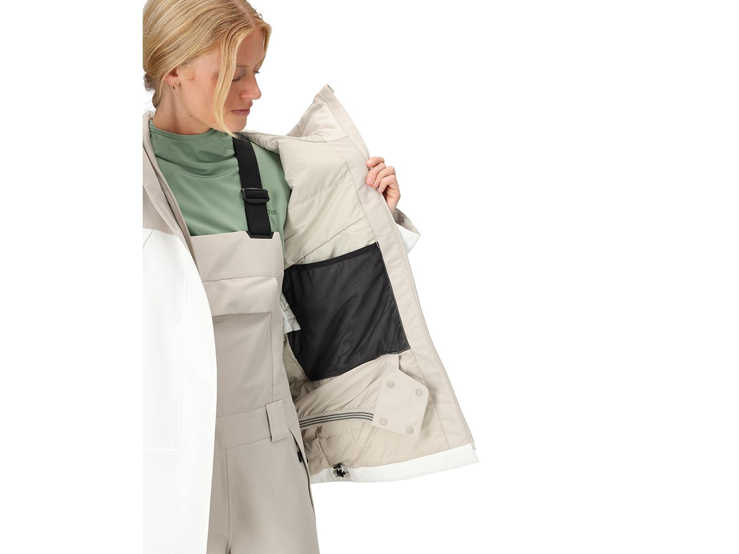 Женская куртка Marmot Glades Insulated, цвет: Берёзовый — фото 2
